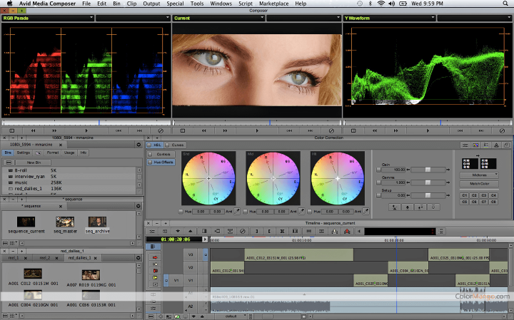 Service de post-production et de mastering broadcast.